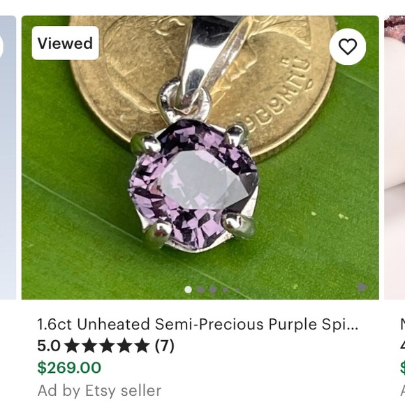 Amethyst Spinal Statement Pendant Sterling Silver - Picture 15 of 15